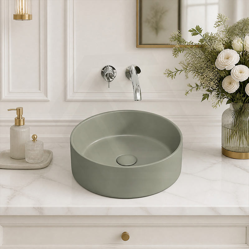 Fienza Reba Round Ceramic Above Counter Basin 360x360x120mm - Variant Colour