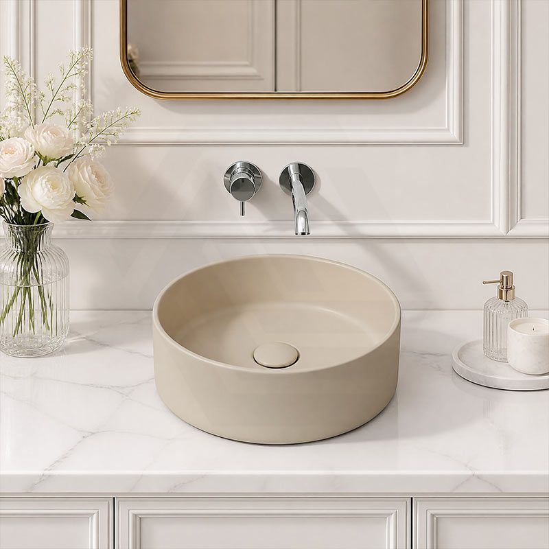 Fienza Reba Round Ceramic Above Counter Basin 360x360x120mm - Variant Colour