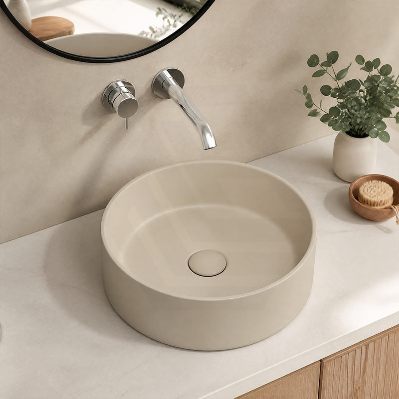 Fienza Reba Round Ceramic Above Counter Basin 360x360x120mm - Variant Colour