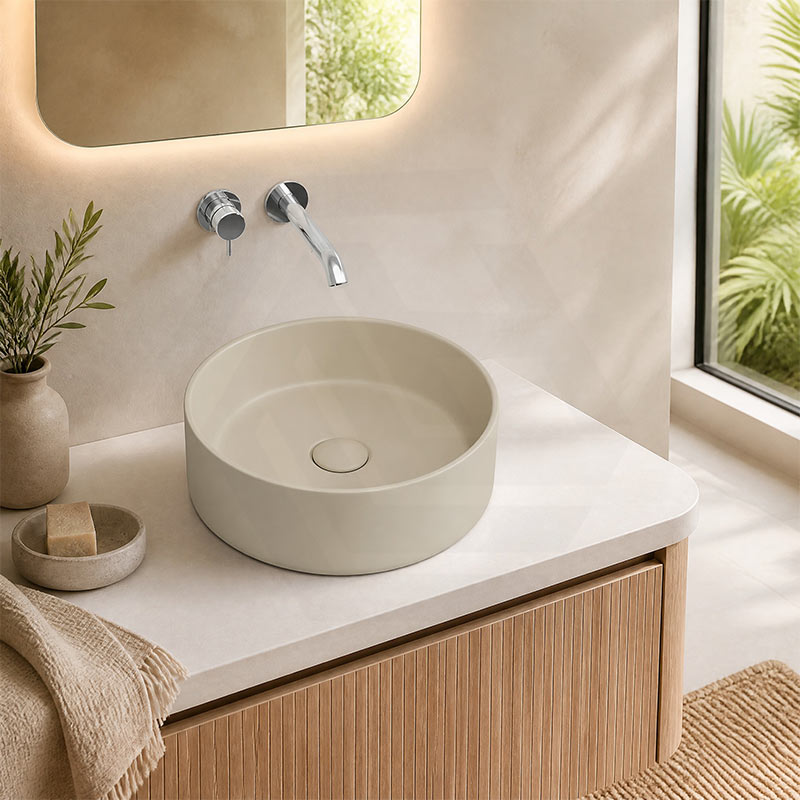 Fienza Reba Round Ceramic Above Counter Basin 360x360x120mm - Variant Colour