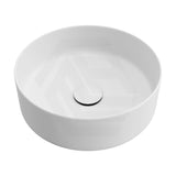 360x360x120mm Fienza Reba Round Above Counter Basin Ceramic Matt White