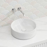 Fienza Reba Round Ceramic Above Counter Basin 360x360x120mm - Variant Colour
