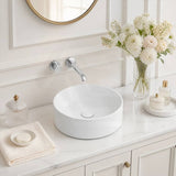 Fienza Reba Round Ceramic Above Counter Basin 360x360x120mm - Variant Colour