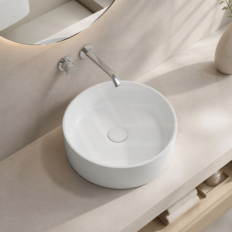 Fienza Reba Round Ceramic Above Counter Basin 360x360x120mm - Variant Colour