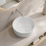 Fienza Reba Round Ceramic Above Counter Basin 360x360x120mm - Variant Colour