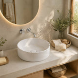 Fienza Reba Round Ceramic Above Counter Basin 360x360x120mm - Variant Colour