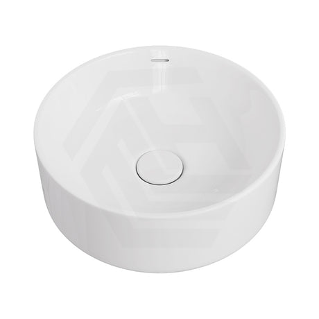 360x360x140mm Fienza Reba Luxe Round Above Counter Ceramic Basin With Overflow In Various Colour