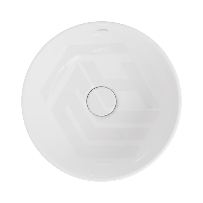 360x360x140mm Fienza Reba Luxe Round Above Counter Ceramic Basin With Overflow In Various Colour