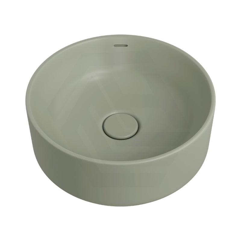 360x360x140mm Fienza Reba Luxe Round Above Counter Ceramic Basin With Overflow In Various Colour
