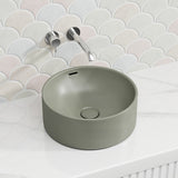 360x360x140mm Fienza Reba Luxe Round Above Counter Ceramic Basin With Overflow In Various Colour