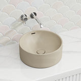360x360x140mm Fienza Reba Luxe Round Above Counter Ceramic Basin With Overflow In Various Colour