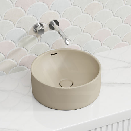 360x360x140mm Fienza Reba Luxe Round Above Counter Ceramic Basin With Overflow In Various Colour