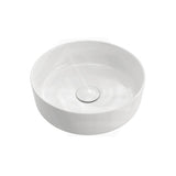 310x310x110mm Fienza Reba Mini Round Above Counter Ceramic Basin Gloss White