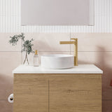 Fienza Reba Mini Round Above Counter Ceramic Basin 310x310x110mm - Various Colour