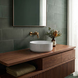 Fienza Reba Mini Round Above Counter Ceramic Basin 310x310x110mm - Various Colour