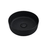 310x310x110mm Fienza Reba Mini Round Above Counter Ceramic Basin Matt Black