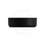 310x310x110mm Fienza Reba Mini Round Above Counter Ceramic Basin Matt Black