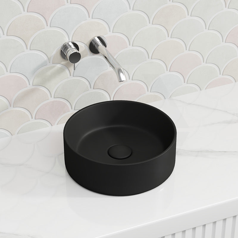 Fienza Reba Mini Round Above Counter Ceramic Basin 310x310x110mm - Various Colour