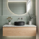 Fienza Reba Mini Round Above Counter Ceramic Basin 310x310x110mm - Various Colour