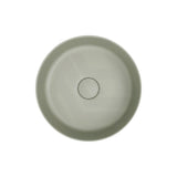 310x310x110mm Fienza Reba Mini Round Above Counter Ceramic Basin Olive Green
