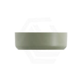 310x310x110mm Fienza Reba Mini Round Above Counter Ceramic Basin Olive Green