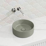 Fienza Reba Mini Round Above Counter Ceramic Basin 310x310x110mm - Various Colour