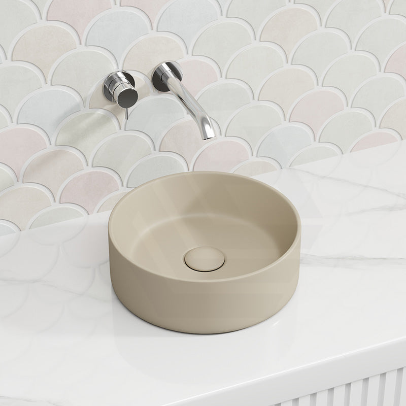 Fienza Reba Mini Round Above Counter Ceramic Basin 310x310x110mm - Various Colour
