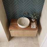 Fienza Reba Mini Round Above Counter Ceramic Basin 310x310x110mm - Various Colour