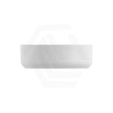 310x310x110mm Fienza Reba Mini Round Above Counter Ceramic Basin Matt White