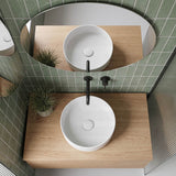 Fienza Reba Mini Round Above Counter Ceramic Basin 310x310x110mm - Various Colour