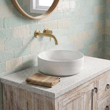 Fienza Reba Mini Round Above Counter Ceramic Basin 310x310x110mm - Various Colour