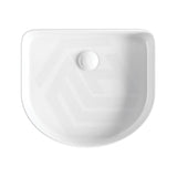 415x365x100mm Fienza Eleanor Above Counter Basin Ceramic Fluted Design Gloss White