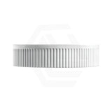 410x410x100mm Fienza Eleanor Round Fluted Above Counter Ceramic Basin Gloss White