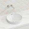 380x380x170mm Fienza Eleanor Round Inset Basin Fluted With Overflow In Various Colour