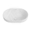 555x385x170mm Fienza Eleanor Oval Inset Ceramic Basin Fluted With Overflow Matt White
