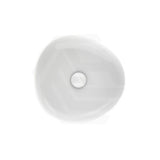 400x395x100mm Fienza Pebble Small Above Counter Ceramic Basin Slim Edge Gloss White