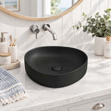 Fienza Pebble Small Above Counter Ceramic Basin Slim Edge 400x395x100mm - In Various Colour