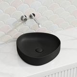 400x395x100mm Fienza Pebble Small Above Counter Ceramic Basin Slim Edge In Various Colour
