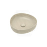 400x395x100mm Fienza Pebble Small Above Counter Ceramic Basin Slim Edge Matt Khaki
