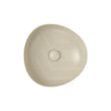 400x395x100mm Fienza Pebble Small Above Counter Ceramic Basin Slim Edge Matt Khaki