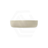 400x395x100mm Fienza Pebble Small Above Counter Ceramic Basin Slim Edge Matt Khaki