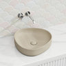 400x395x100mm Fienza Pebble Small Above Counter Ceramic Basin Slim Edge In Various Colour