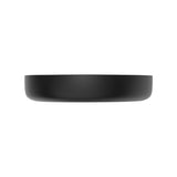 500x400x100mm Fienza Pebble Medium Above Counter Ceramic Basin Slim Edge Matt Black