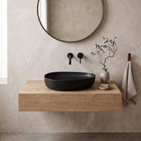 Fienza Pebble Medium Above Counter Ceramic Basin Slim Edge 500x400x100mm - 5 Colours