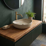 Fienza Pebble Medium Above Counter Ceramic Basin Slim Edge 500x400x100mm - 5 Colours