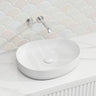 Fienza Pebble Medium Above Counter Ceramic Basin Slim Edge 500x400x100mm - 5 Colours