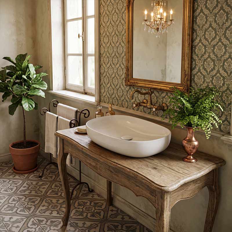 Fienza Pebble Large Above Counter Ceramic Basin Slim Edge 650x400x100mm - Variant Colour