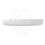 650x400x100mm Fienza Pebble Large Above Counter Ceramic Basin Slim Edge Gloss White