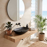 Fienza Pebble Large Above Counter Ceramic Basin Slim Edge 650x400x100mm - Variant Colour
