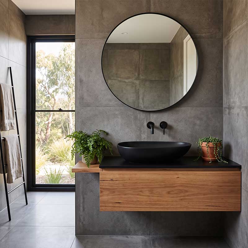 Fienza Pebble Large Above Counter Ceramic Basin Slim Edge 650x400x100mm - Variant Colour